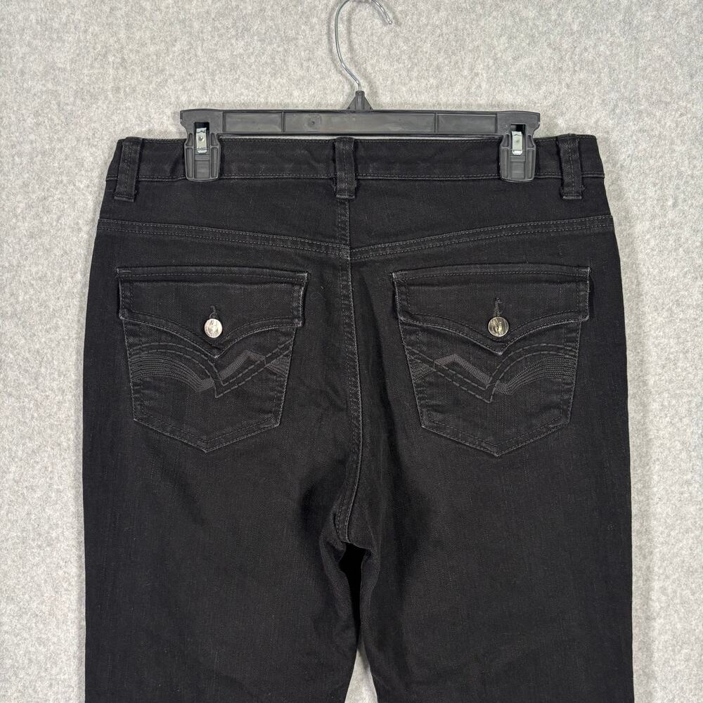 Nine West Jeans Womens 30 10S Bootcut West End Pocket Flap Embroidered Stretch